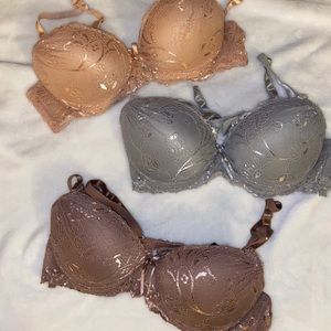 3 extra push-up 34A bras